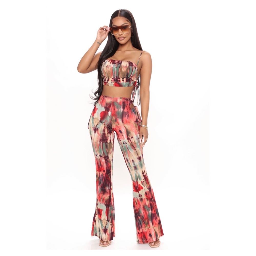 Fashion Nova Looking Fine Flare Pant Set